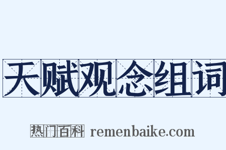 天赋观念组词是什么意思的图片